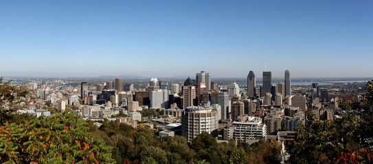 Panoramic Skyline of Montreal Quebec