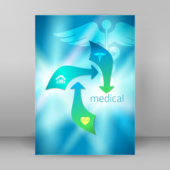 medicine concept cover page A4 brochure13