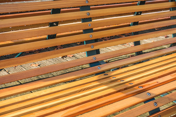 Fototapeta premium Wooden Bench Closeup