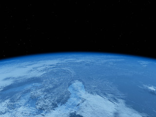 Fototapeta na wymiar earth view from space