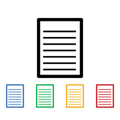 Documents icon. Documents icons universal set for web and mobile