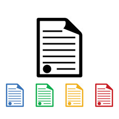 Documents icon. Documents icons universal set for web and mobile