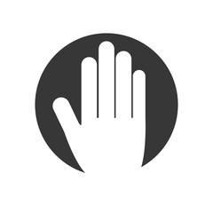 hand human isolated icon vector illustration design