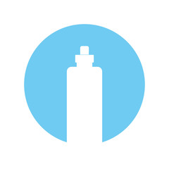 bottle water gym isolated icon vector illustration design