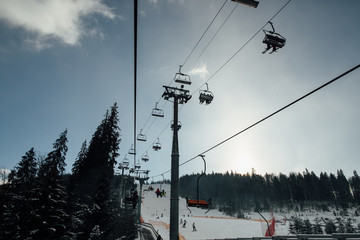 Ski Lift Ski Resort.
