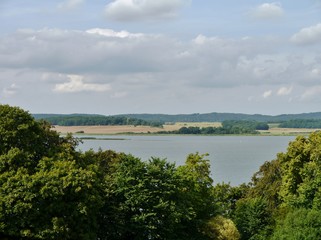Fototapeta na wymiar Landschaft in Mönchgut auf Rügen