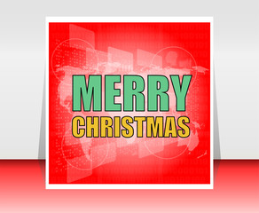 Christmas postcard ornament decoration background. Happy new year message, Happy holidays