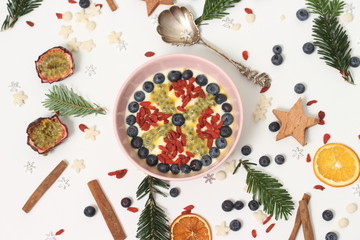 Frühstück mit Weihnachtsstimmung