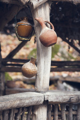 clay pitchers in nature