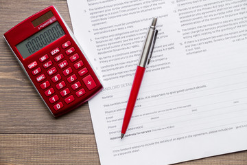 concept conclusion of treaty on dark wooden background top view