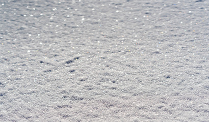 background of fresh snow texture in blue tone.