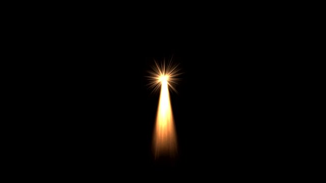 Rocket Missile Jet Fire Flare Motion Graphic Element Overlay