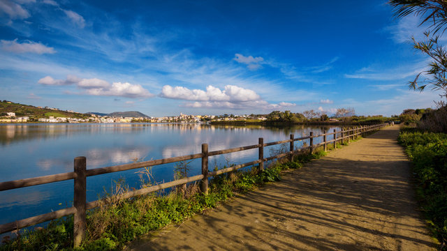 Bacoli (Naples, Italy) - Miseno Lake in a winter day
