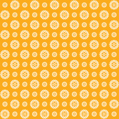 Vector gears icons seamless patterns