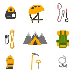 Climbing vector set.