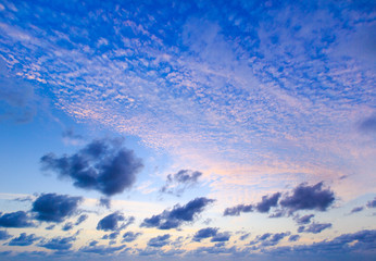 Naklejka na ściany i meble clouds in the blue sky