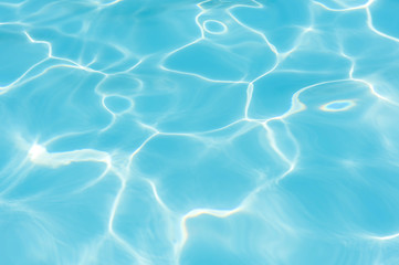 Beautiful ripple wave and water surface in swimming pool