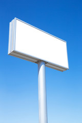 Blank billboard ready for new advertisement