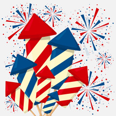Obraz premium Firework holiday wallpaper