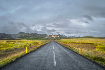 Fototapeta na wymiar Icelandic colorful and wild landscape at summer