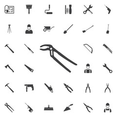 pliers icon. Construction icons universal set for web and mobile