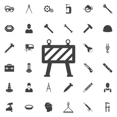 Road barrier icon. Construction icons universal set for web and mobile