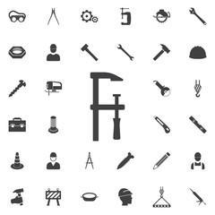 clamp icon. Construction icons universal set for web and mobile