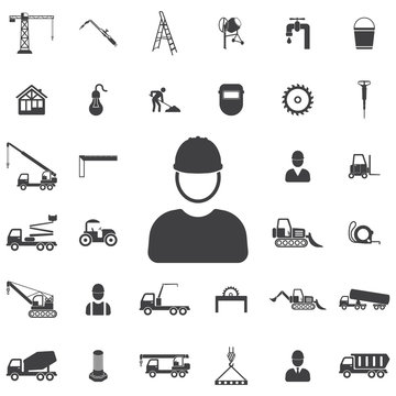 Worker Icon. Construction icons universal set for web and mobile