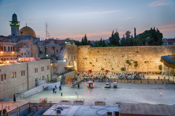Obraz premium Western Wall Plaza at Dawn