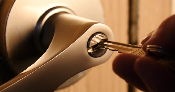 Unlock door and open.