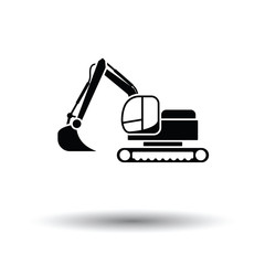 Icon of construction excavator