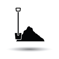 Icon of Construction shovel and sand