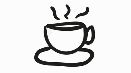 009 Coffee Tea Cup With Smoke Line Drawing Illustration Animation Transparent B 009 Coffee Tea Cup With Smoke Line Drawing Illustration Animation Transparent B