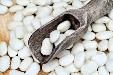 white beans on table