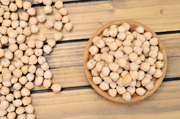chickpea on table