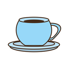cup coffee tea beverage hot dish vector illustration eps 10