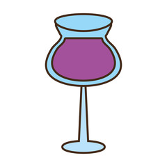 glass cup cocktail drink vector illustration eps 10