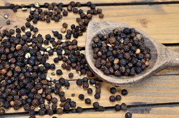 peppercorn on table