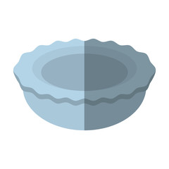 cartoon tray with steel kitchenware cutlery shadow vector illustration eps 10