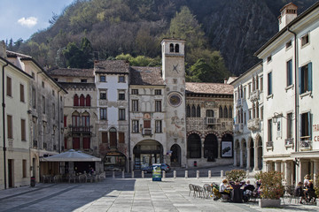 Fototapeta na wymiar Piazza Flaminio in Vittorio Veneto