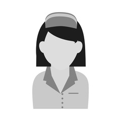 Nurse icon. Medical health care hospital and emergency theme. Isolated design. Vector illustration