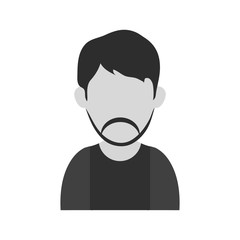 Man icon. Male avatar person people and human theme. Isolated design. Vector illustration