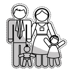 traditional family icon image vector illustration design 