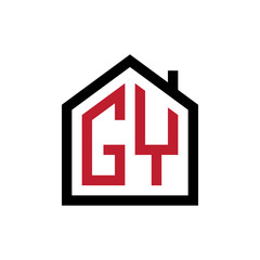simple initial logo pentagon house