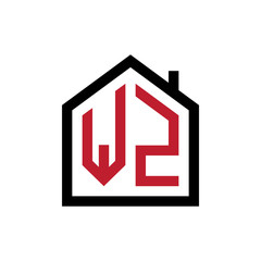 simple initial logo pentagon house