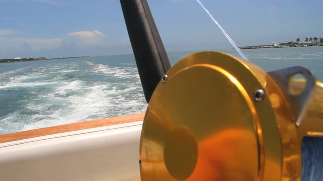 Deep Sea Fishing Road Boat On Ocean