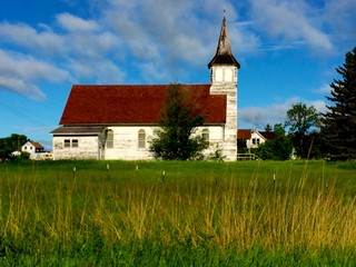 Old Abandoned Church; The Plains Of North Dakota