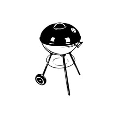 BBQ Grill. Vector illustration isolated on white