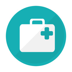 first aid kit icon image vector illustration design 
