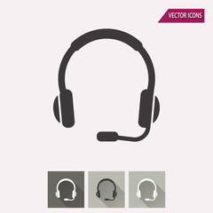 Headphone - vector icon.